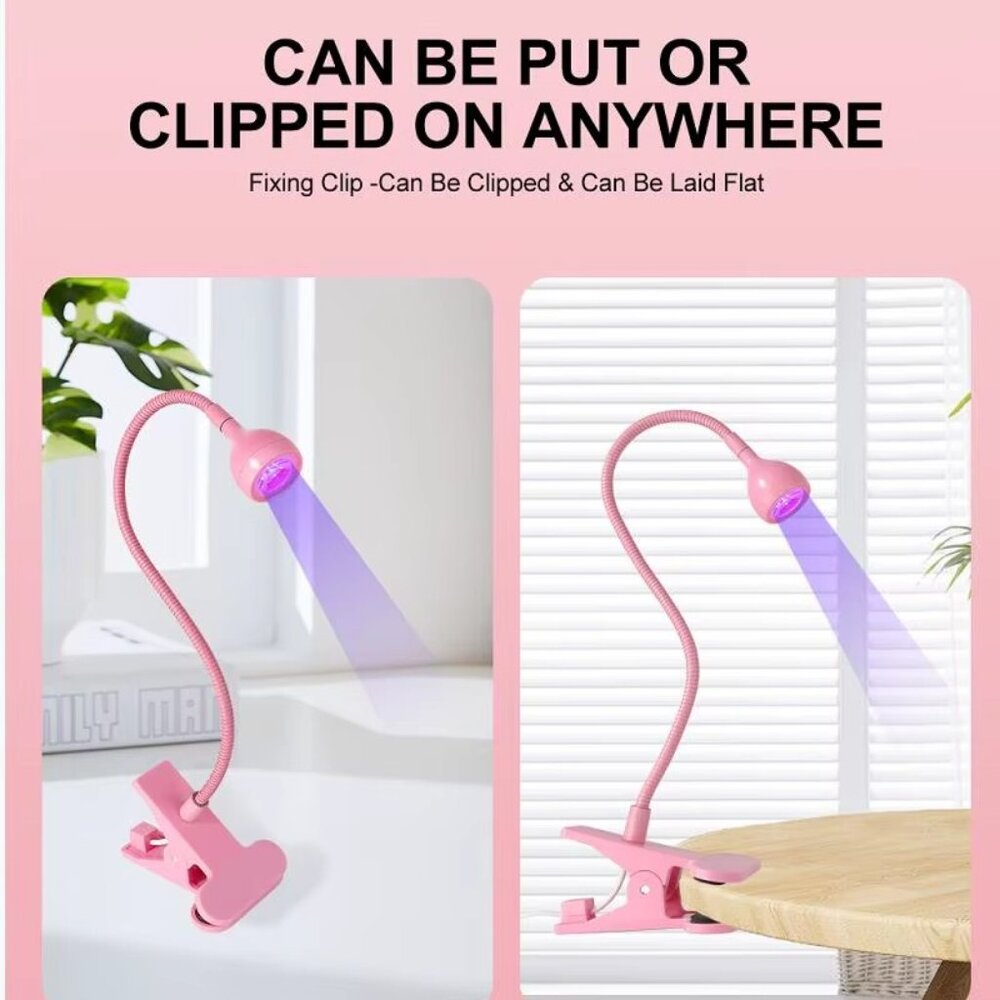 NEW-NEVER USED LED Nail Lamp 3W Flexible Gooseneck Lamp for gel nails